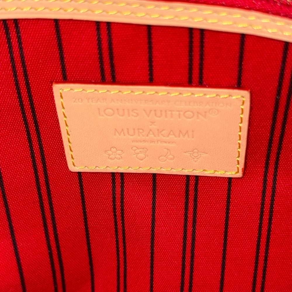 Cherry Pattern Brown Tote - image 5